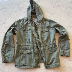 Green coat for cold days